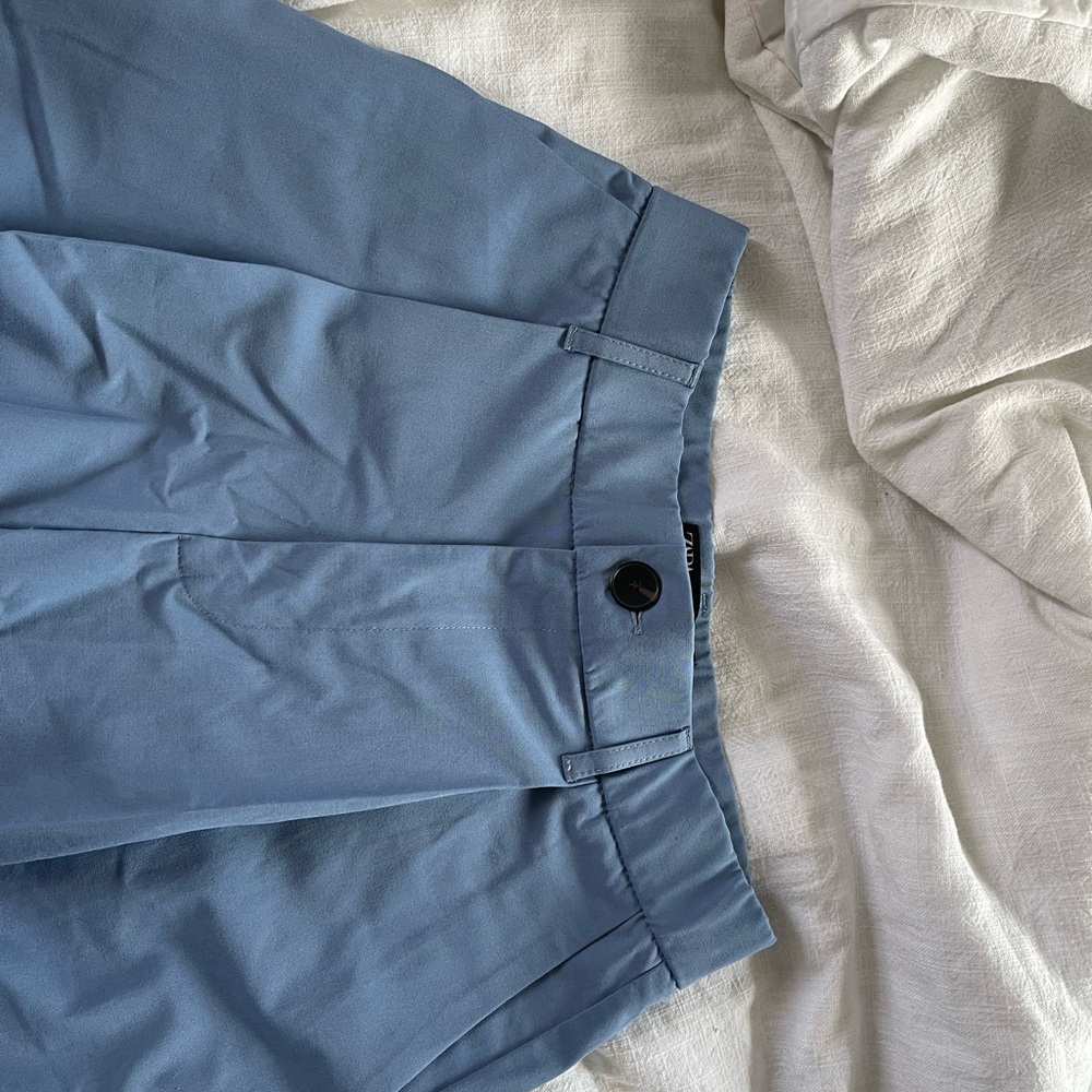 Zara Light Blue Wide Leg Trousers